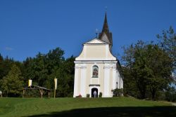 Die Wallfahrtskirche Mariahilf und St. Johann Nepomuk auf Schwarzlack