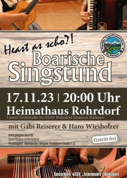 Boarische Singstunde